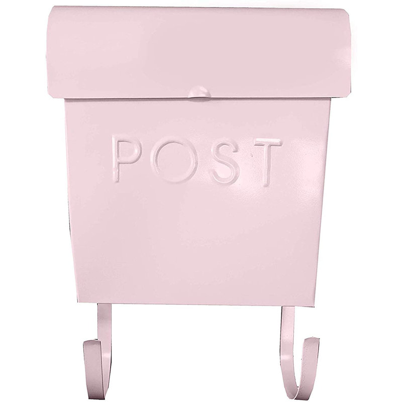 Boîte aux lettres murale en aluminium Euro 11 po x 12 po, Rosé