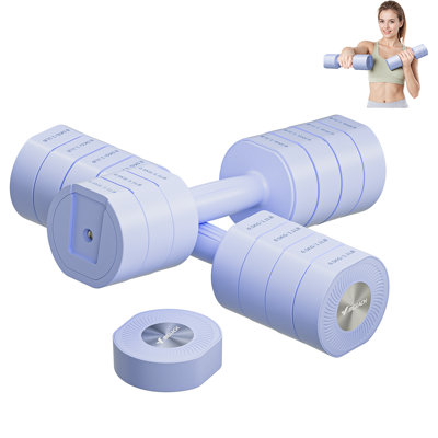 MERACH Adjustable Dumbbell Set, Pair, 2.2-8.8 lb Each, 17.6 lb Total, Quick-Swap Plates for Home Gym, Blue