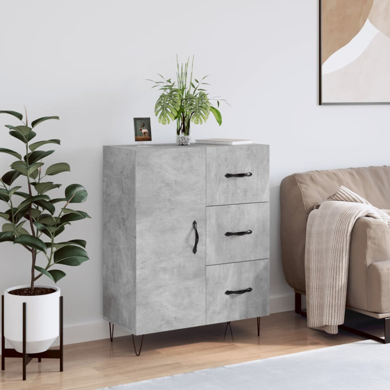 Liebenthal 3 - Drawer Rectangle Accent Chest, Concrete Grey