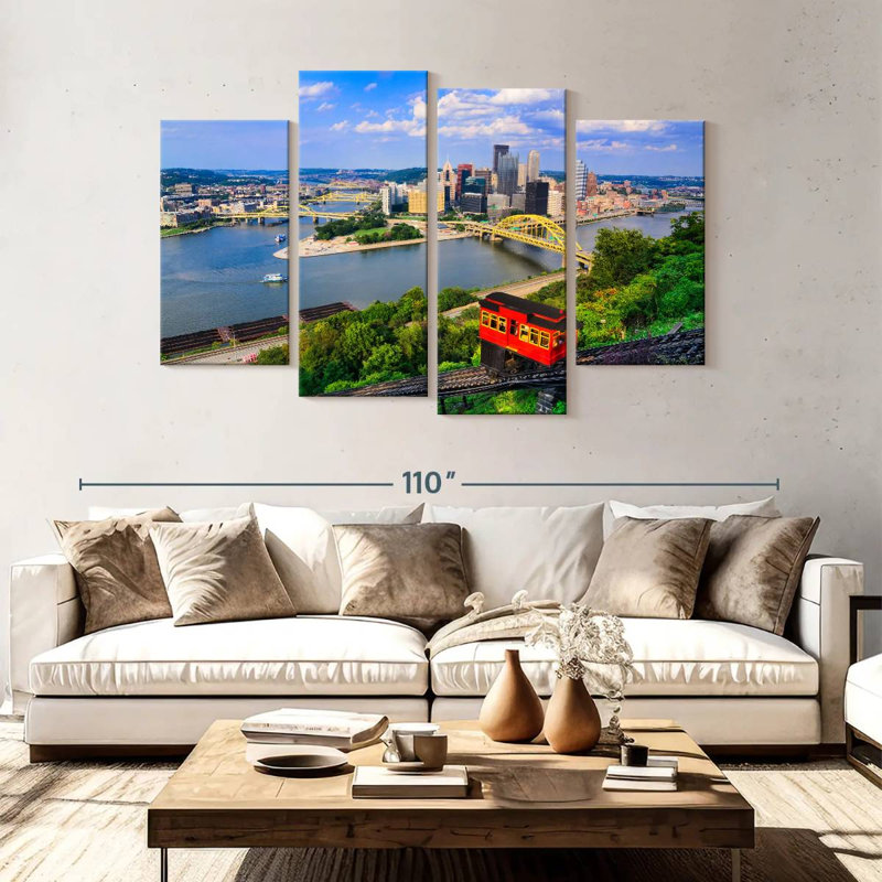 Vue de Nicci de Pittsburgh, H 54 po x l 84 po