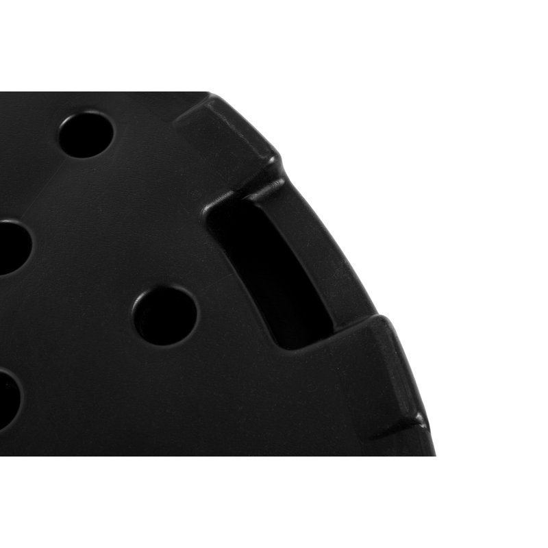 Base de parasol - remplissable à l'eau / sable, 4 étables noires amovibles