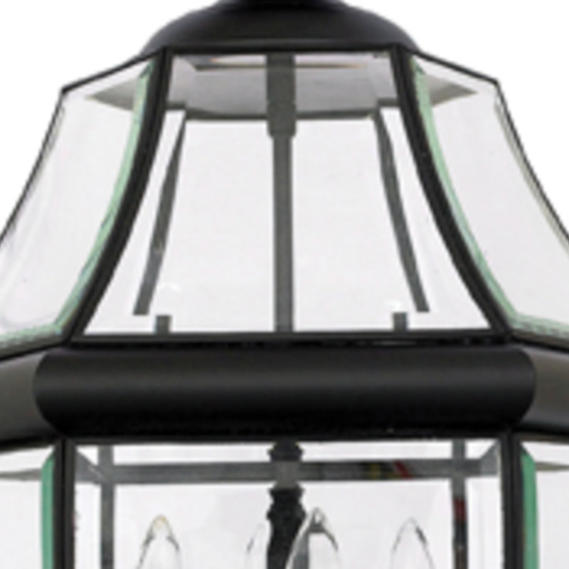 Lanterne suspendue d'extérieur 4 lumières Newbury, Noir mystique