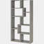 Bibliothèque à 7 tablettes, gris