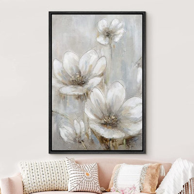 " White Garden Daisy " Painting Print