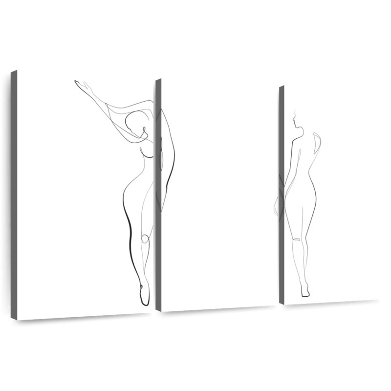 Leisha, belle femme Poise, H 36 po x l 57 po