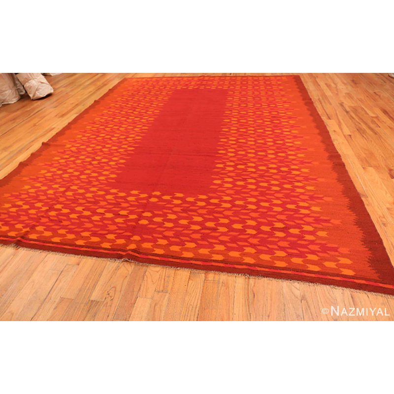 Scandinavian One-of-a-Kind Rectangle 9'9" X 12'10" Flatweave Area Rug