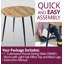 Antigua Round Metal Base Dining Table