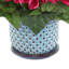 Begonias in Dotted Ceramic Pot-42062680