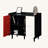 Black Kitchen Buffet Cabinet with Ample Storage - Open Space, 2 Drawers & Enclosed Cabinet, Multi-Use for Dining Room/Study/Living Room, High-Quality MDF, Easy Assembly-1177793092