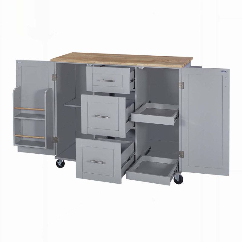 Îlot de cuisine polyvalent avec rangement abondant et fabrication durable