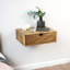 Falkland Walnut Floating Nightstand (Medium 46x35x15 cm)
