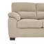 Canapé 3 places, canapé en tissu camel, mobilier de salon moderne, canapé en tissu texturé, canapé minimaliste, fauteuil confortable, canapé à structure robuste