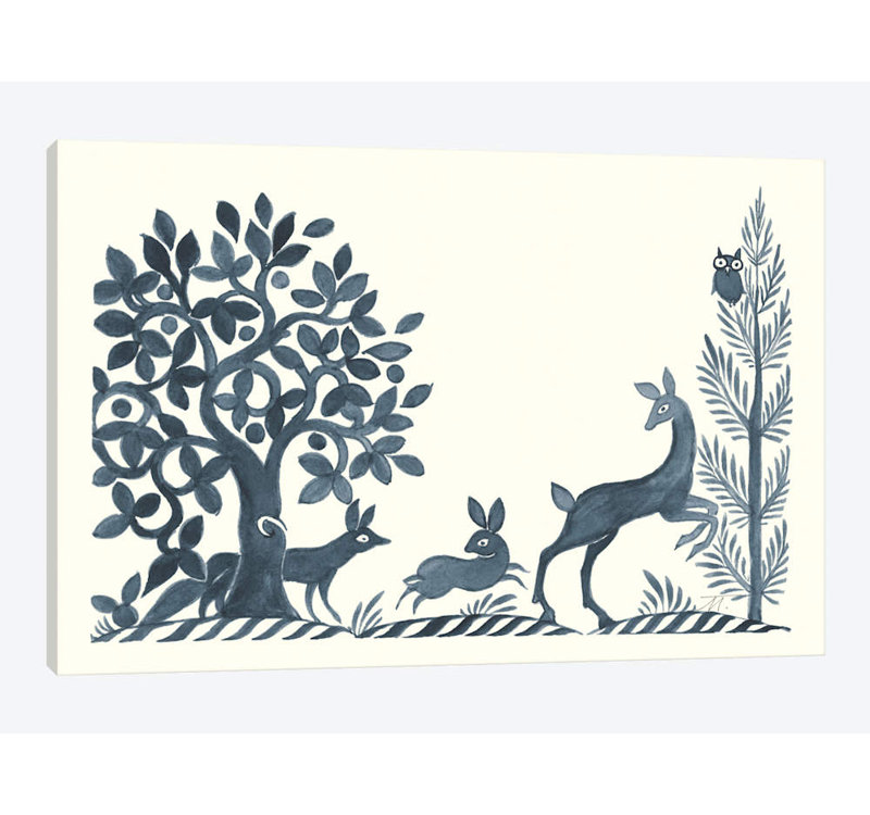 « forest life viii » par miranda thomas, impression sur toile tendue, H 8 po x l 12 po x P 0,75 po, Toile tendue