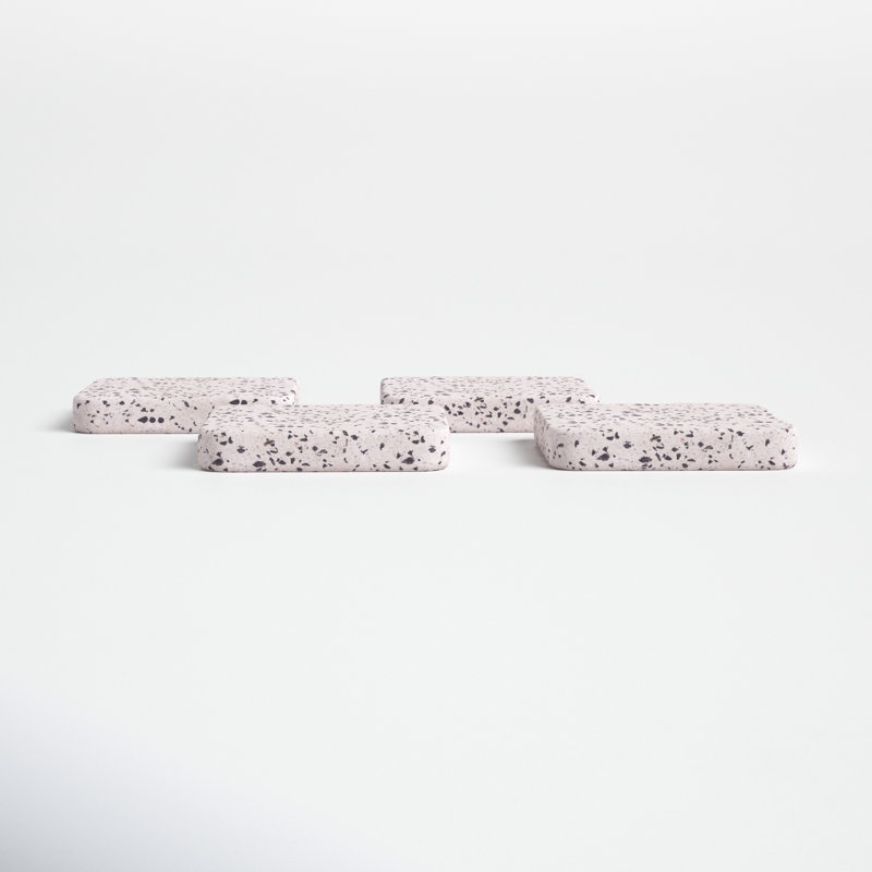 Marble Square 4 Piece Coaster Set