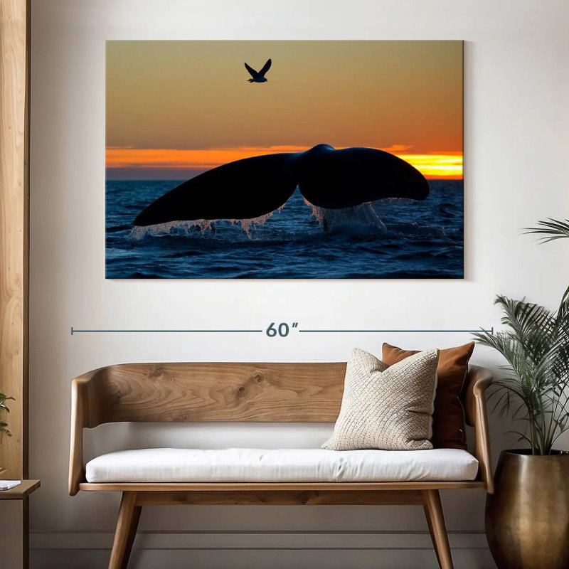 Brampt Whale Tail Sighting, 34" H x 51" W