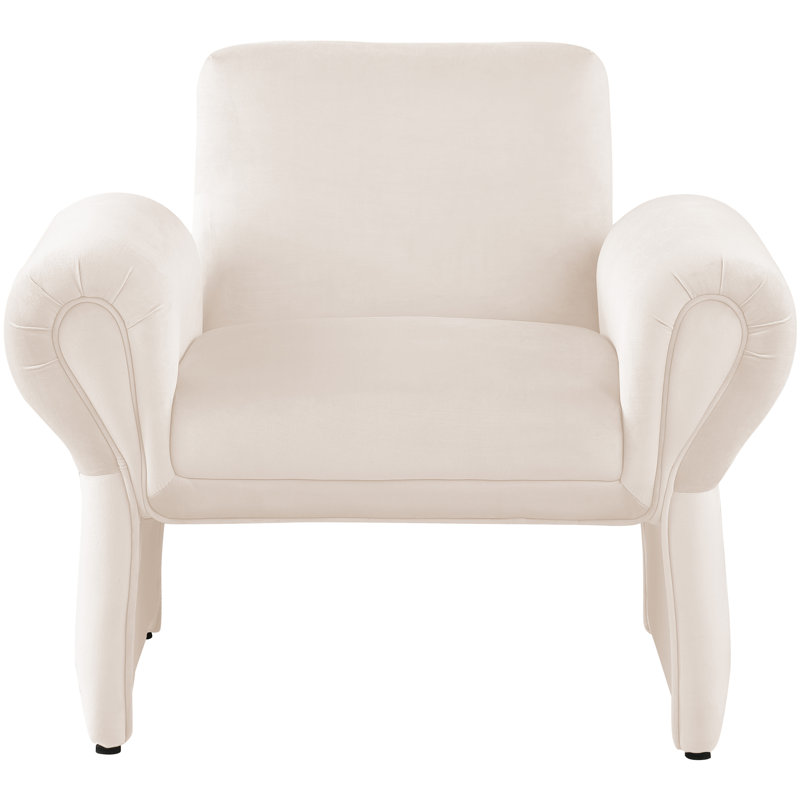 Fleurette 36.5 Wide, Cream Velvet