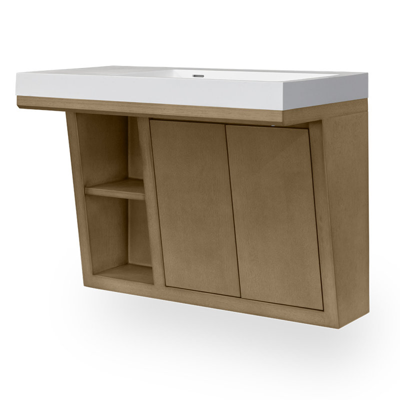 Libera 32'' W Single Vanity, Weathered Oak, Double
