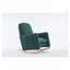 Chaise berçante en tissu avec repose-pieds réglable-1287876486