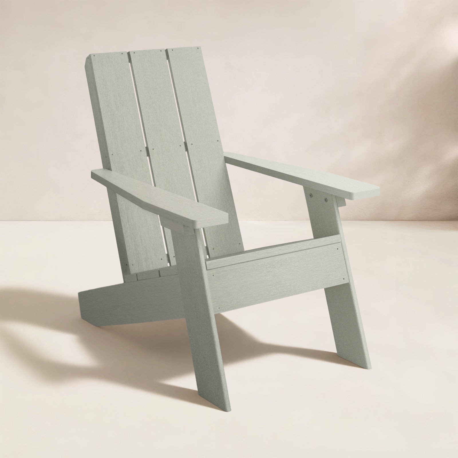 Byrnes Outdoor Adirondack Chair, Eucalyptus