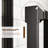 46" - 48" W x 74" H Single Sliding Frameless Shower Door in Matte Black Finish with 5/16" (8mm) Clear Glass
