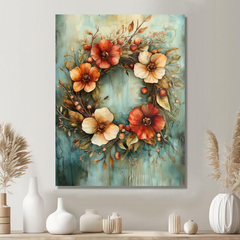 Garner - Floral Canvas Art Print, Toile tendue, Ne s'applique pas, H 20 po x l 12 po