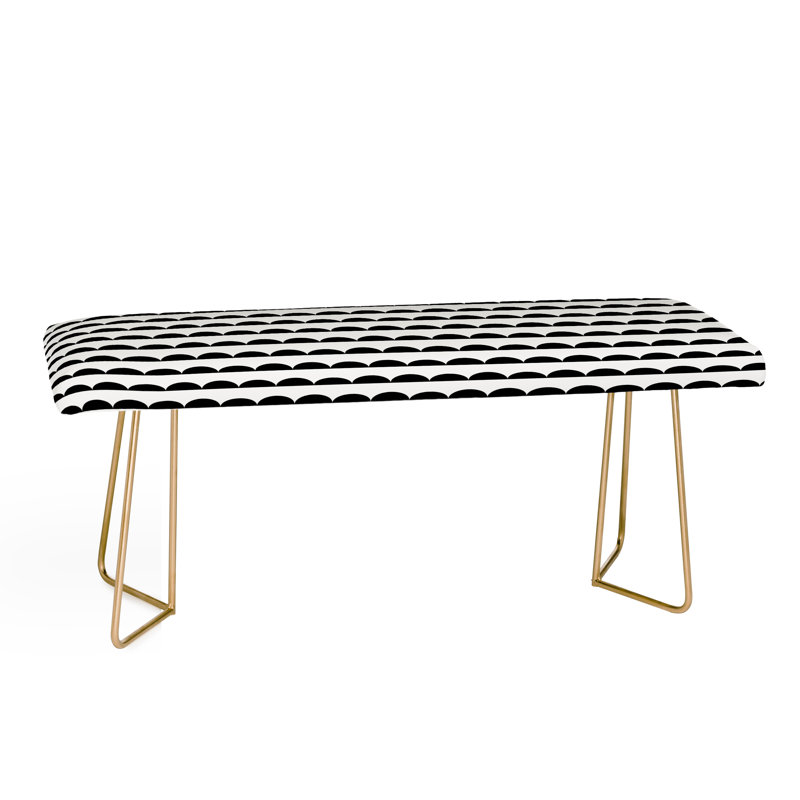 Banc en similicuir Mod Scallops