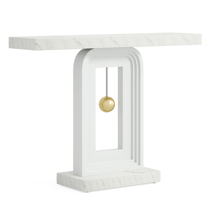 Modern Console Table With Geometric Base