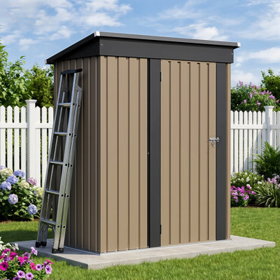 Outdoor 5 ft. W x 3 ft. D Material Storage Shed