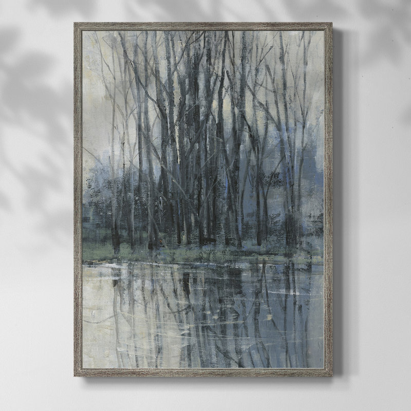Épreuve encadrée matinale II - bois massif, H 15 po x l 12 po