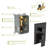 Dual Shower Head - 10 Inch Wall Mounted Square Shower System With Rough-In Valve