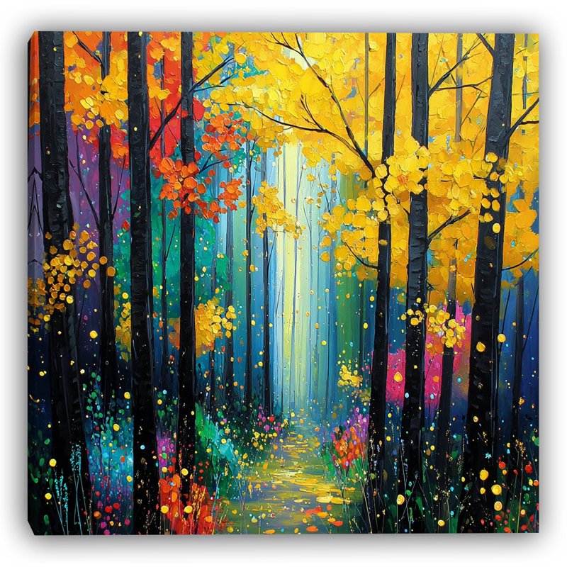 Enchanted Fall Morning - Art mural sur toile tendue, H 20 po x l 20 po