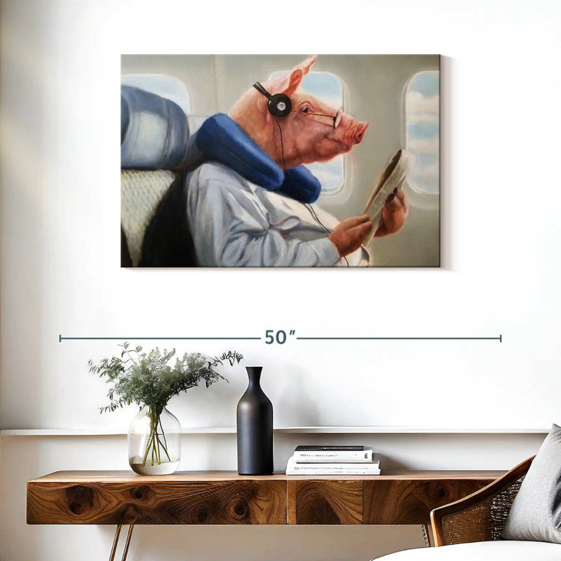 When Pigs Fly II, 24'' H X 36'' W