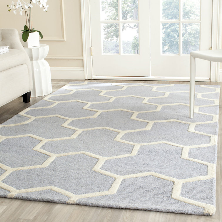 Deedgra Cambridge Hand Tufted Wool Geometric Rug