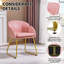 Flower Shape Tub Chair with Golden Metal Legs -1597206317