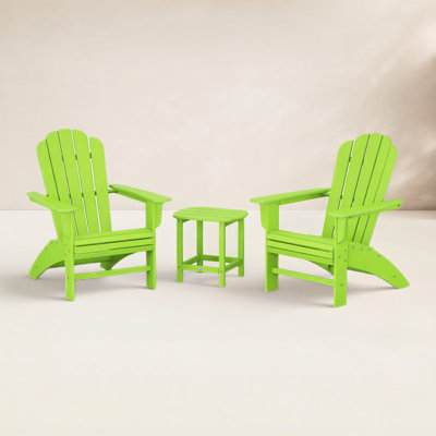 POLYWOOD Country Living Adirondack Chair Set