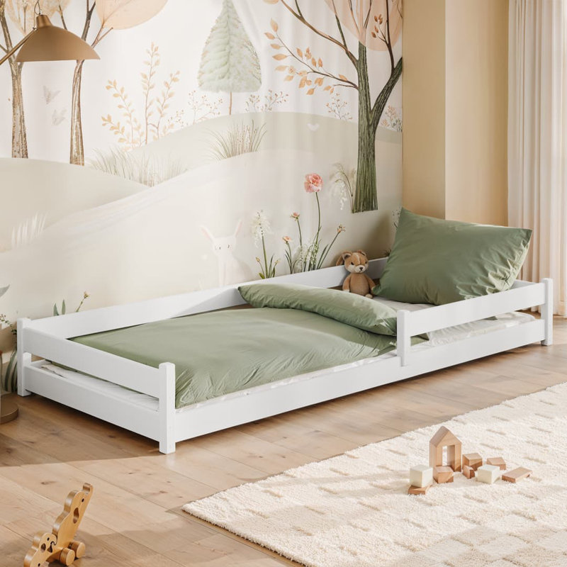 Alis Bed with Mattress, White