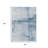 3' X 5' Sky Blue And Ivory Striped Washable Indoor Outdoor Area Rug