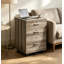 Classeur mobile à 3 tiroirs verrouillables, meuble de rangement de bureau à roulettes aspect bois pour bureau à domicile