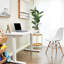 Bureau debout électrique complet, bureau à hauteur ajustable 48 po x 24 po, bureaux assis-debout, blanc
