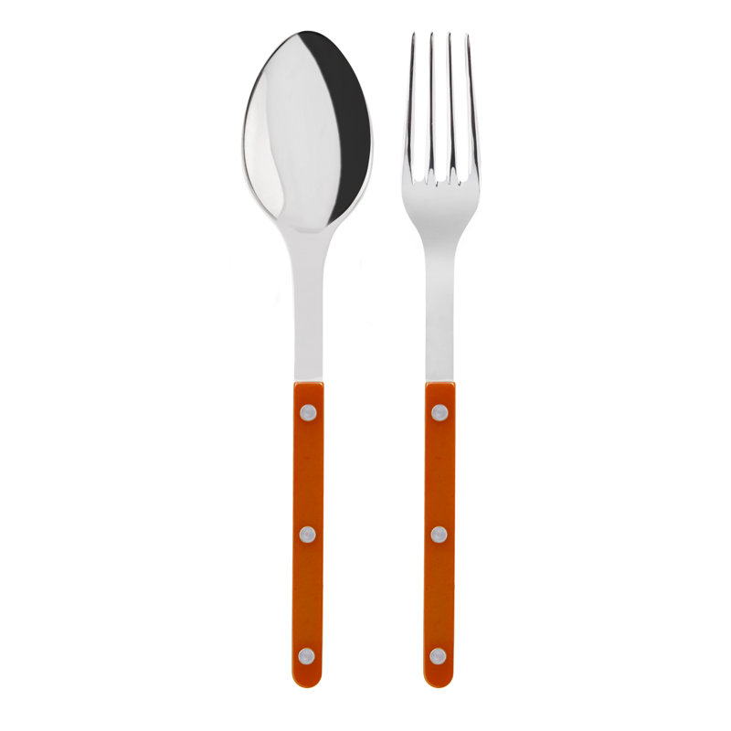 Bistrot Solid 2 - Piece Flatware Set, Orange