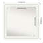 Miroir de salle de bain mural en bois blanc non biseauté Craftsman-683376022