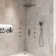 3 Functions 12 Inch Wall Mount Thermostatic Shower System with 6 Body Jets
