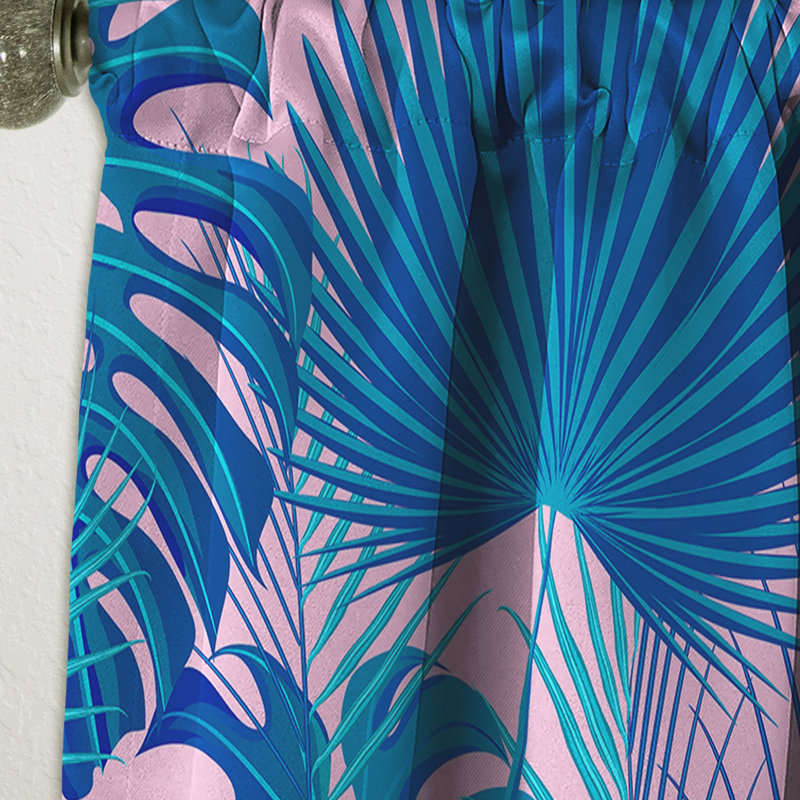 Rideau en lin / polyester, L 52 po x L 108 po