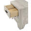 Table de chevet transitionnelle 1Pc 2 tiroirs avec quincaillerie en métal pour chambre à coucher