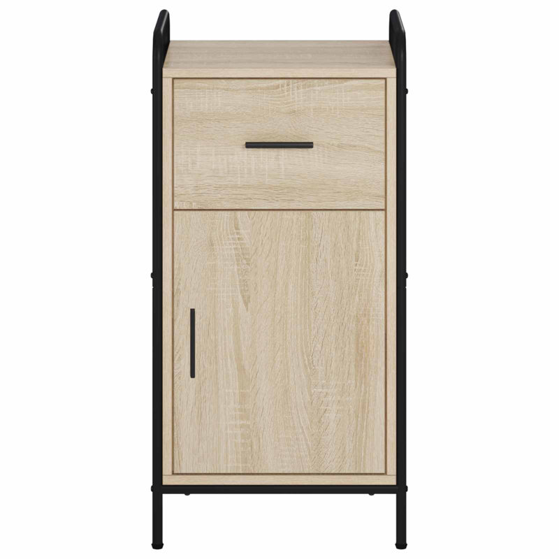 Sideboard with Storage Engineered Wood Unit Dining Room Furniture, Sonoma Oak