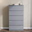 5 Drawer High Gloss Chest, (FSC 100%), Bedroom Home Storage Furniture-298268473