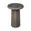 Cremini Wood Side Table, Gray Wash