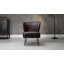 Euclid Faux Leather Chair With Metal Base-1712814005