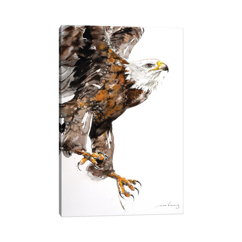 Eagle Power II by Soo Beng Lim - Wrapped Canvas Painting, 30.48 cm H x 45.72 cm W