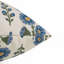 Housse de coussin en lin viscose bleue-139554382